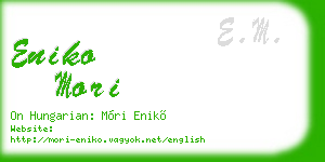 eniko mori business card